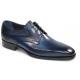 Duca Di Matiste "Forano" Navy Genuine Italian Calf Leather Lace-Up Dress Shoes.